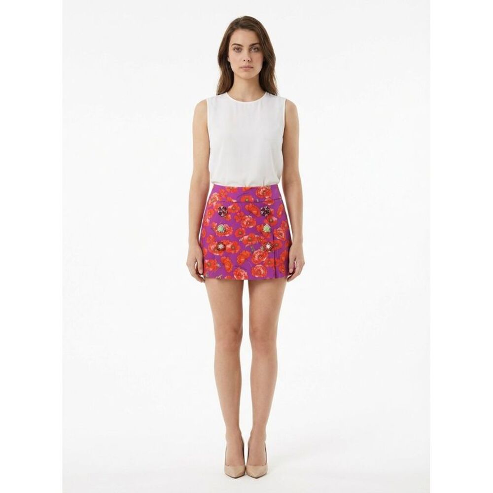 Dolce & Gabbana Bicolor Cotton Mini Women's Skirt